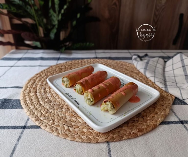 RULITOS CRUIJIENTES RELLENOS DE ENSALADILLA